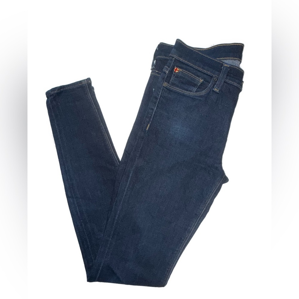 Hudson Jeans Nico Mid-Rise Super Skinny – Dark Denim – Size 25 - Picture 2 of 15
